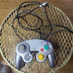 Nintendo Gamecube Platinum Silver Controller Official OEM Tested Works